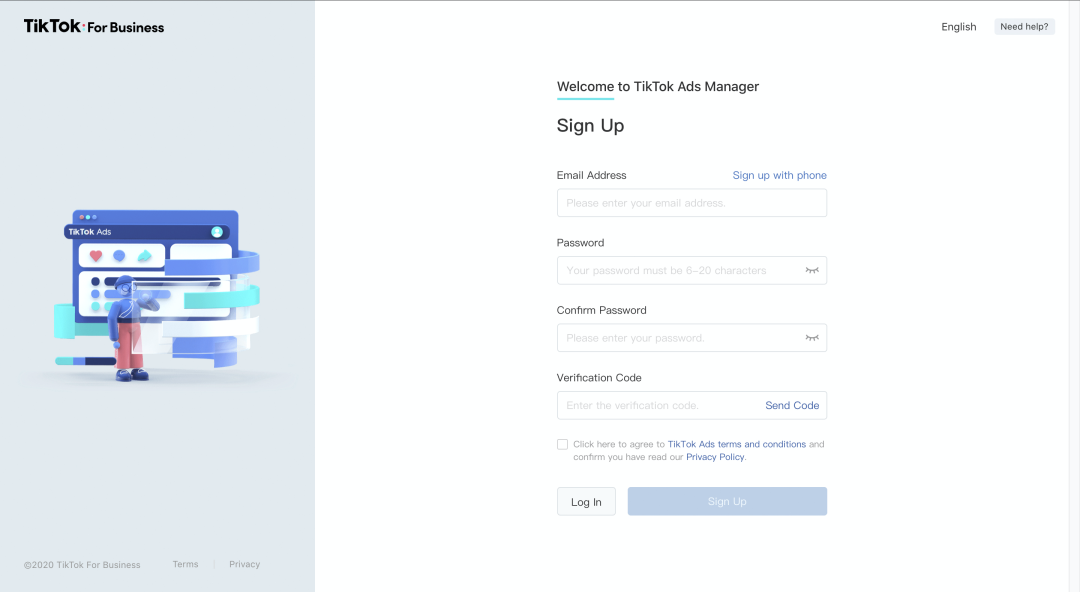 TikTok Ads教程丨广告管理平台账户创建（1）