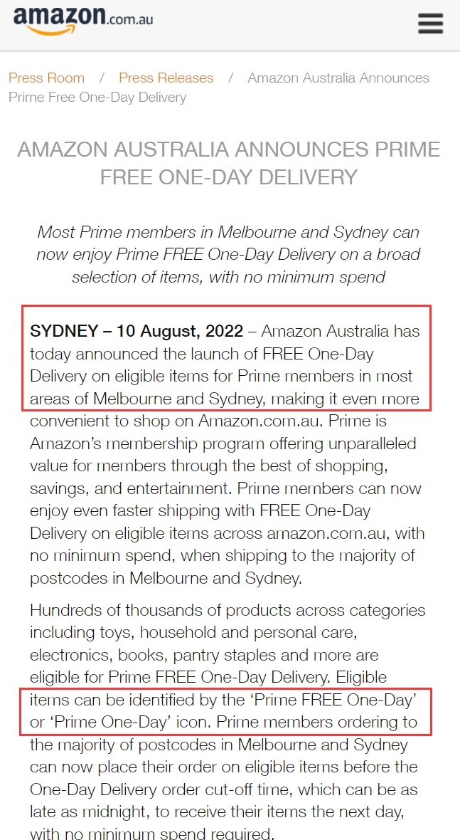 亚马逊在澳洲市场流量提升超20%或将超过eBay