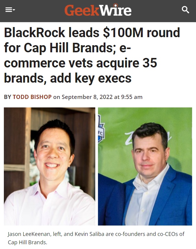 亚马逊聚合商Cap Hill Brands完成1亿美元B轮融资