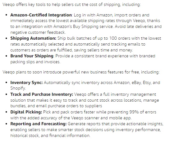 亚马逊面向卖家推出免费发货软件Veeqo