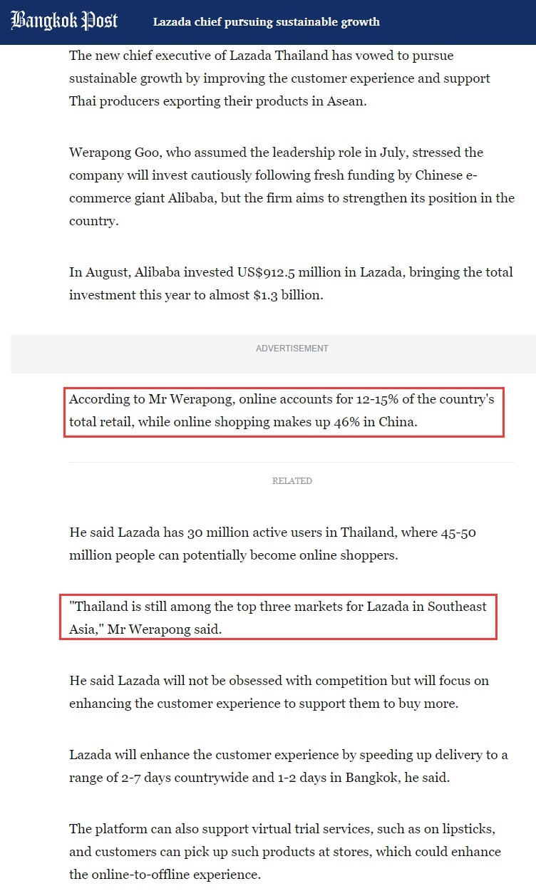 Lazada新入驻商家创收增长75%