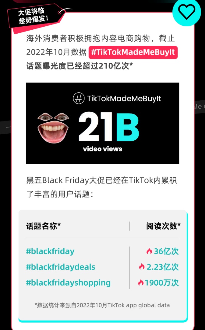 TikTok Shop将于11月21日开启黑五大促