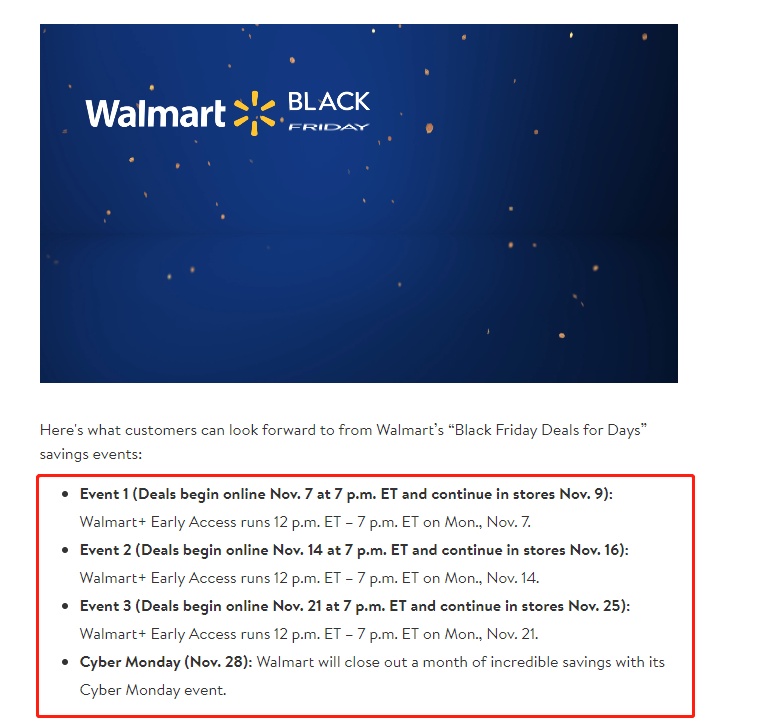 沃尔玛宣布恢复黑五日特卖活动
