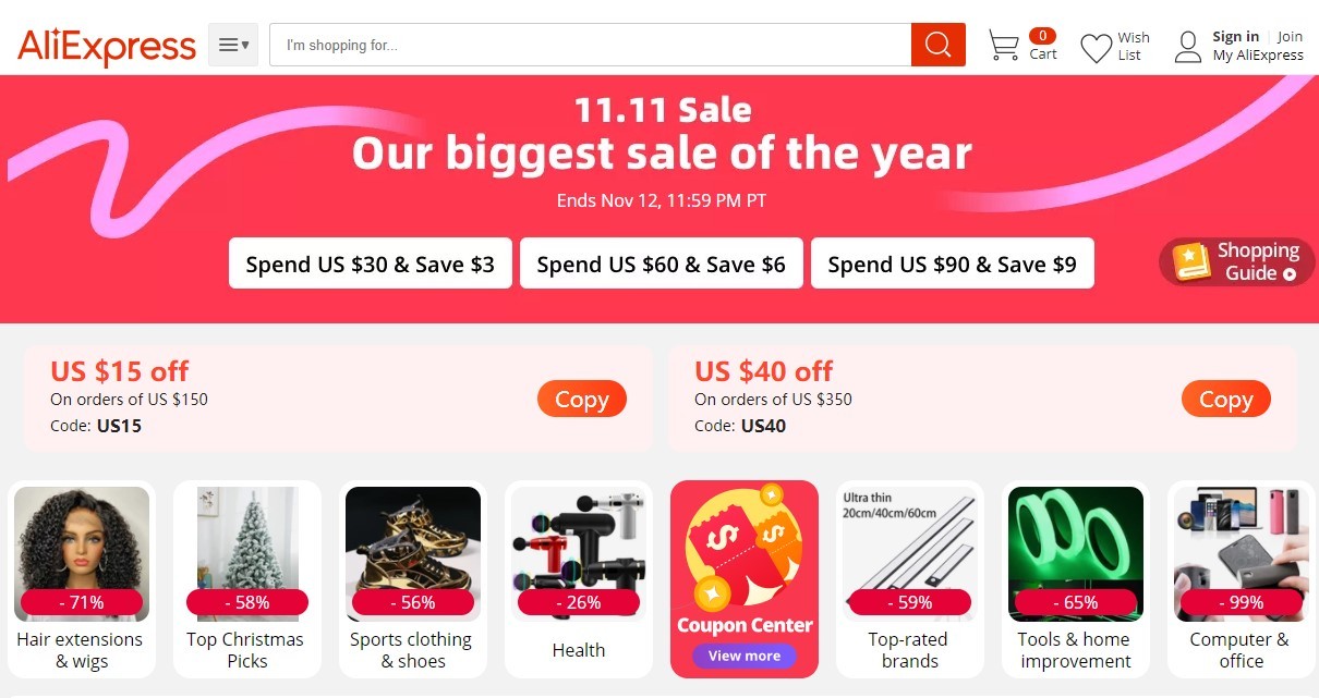 速卖通海外双11开场4小时售出近3万件保暖女装