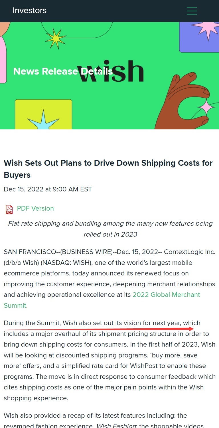 Wish与跨境电商服务商Eurora达成合作