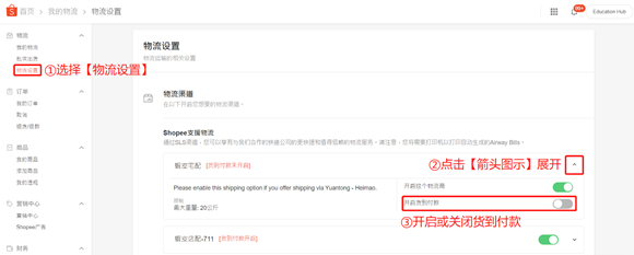 Shopee如何开通货到付款和街口支付(详细教程)
