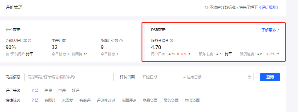 什么是抖音小店dsr评分(如何提升抖音小店dsr)