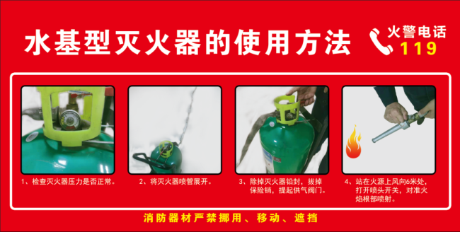 灭火器的使用方法(灭火器的分类及使用方法详解)