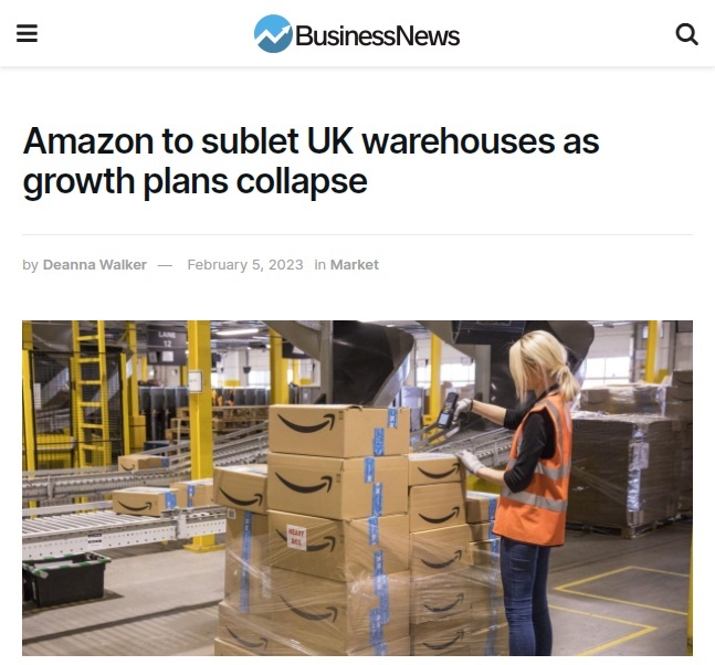 因美国冬季风暴影响,亚马逊多个仓库关闭