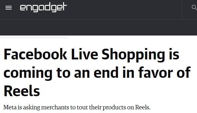 Instagram将于3月取消其直播购物功能