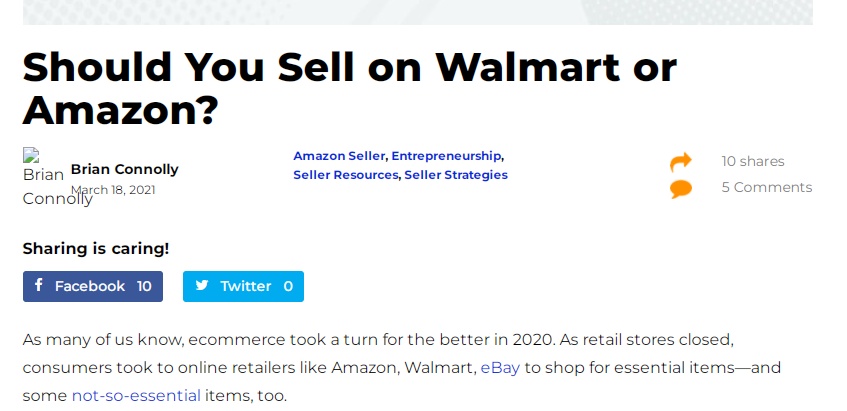 沃尔玛取消GMV招商门槛，向中国卖家打开大门