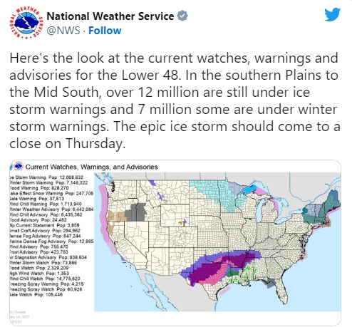 因美国冬季风暴影响,亚马逊多个仓库关闭