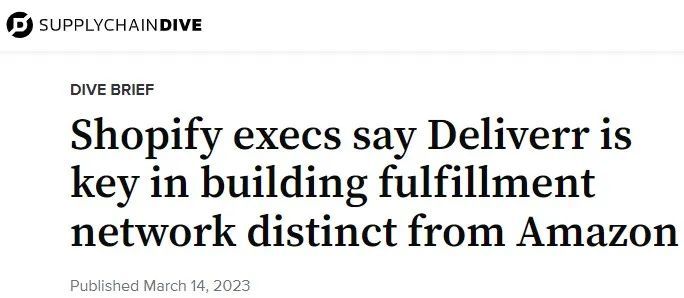 Shopify简化物流模式，与亚马逊竞争加剧