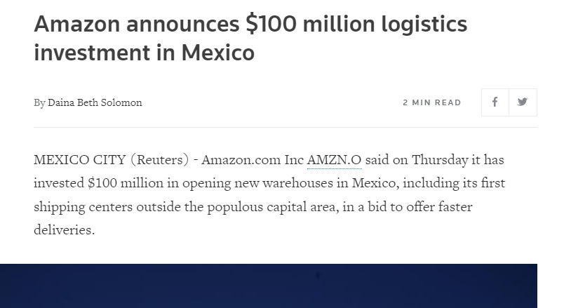 亚马逊新推物流服务,卖家可低成本拓展北美市场