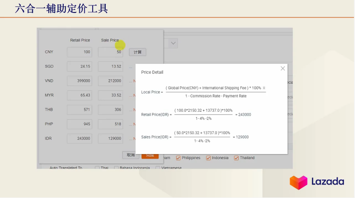 Lazada产品定价怎么算(附产品定价举例说明)