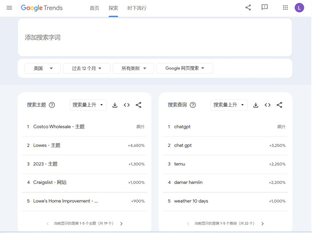 谷歌趋势Google Trends(功能介绍及使用方法)