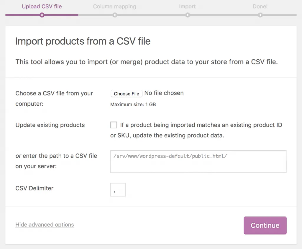 如何快速给Wordpress(Woocommerce)上传产品
