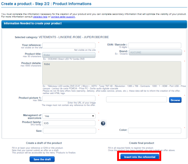 Cdiscount上传产品教程(Cdiscount产品上架步骤)