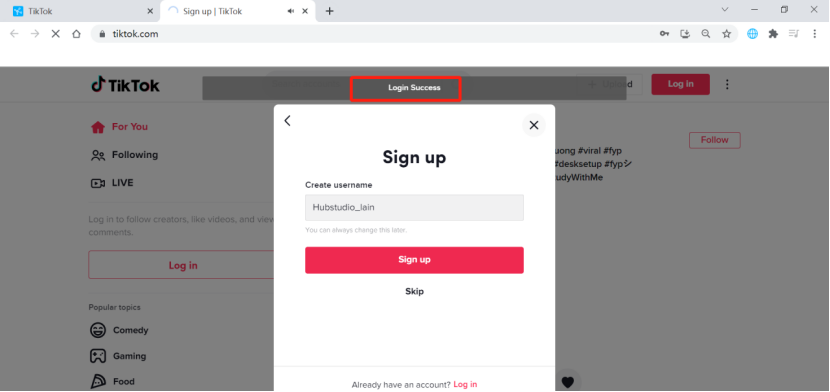 Hubstudio指纹浏览器注册登录TikTok教程(图文)