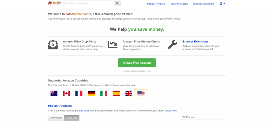 CamelCamelCamel-亚马逊价格查询工具