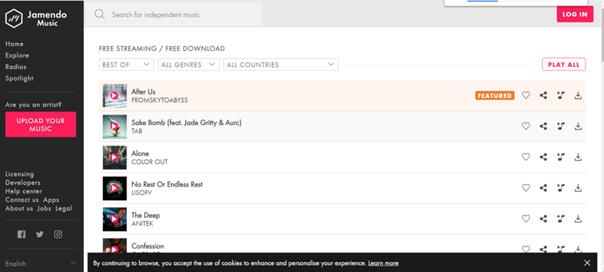 无版权音乐素材网站(5个免版权音乐素材库)