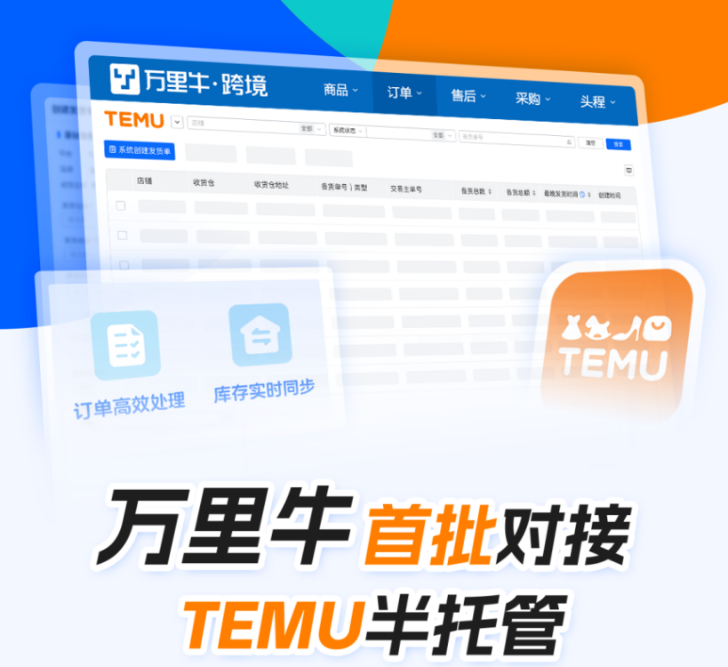 万里牛首批对接Temu半托管