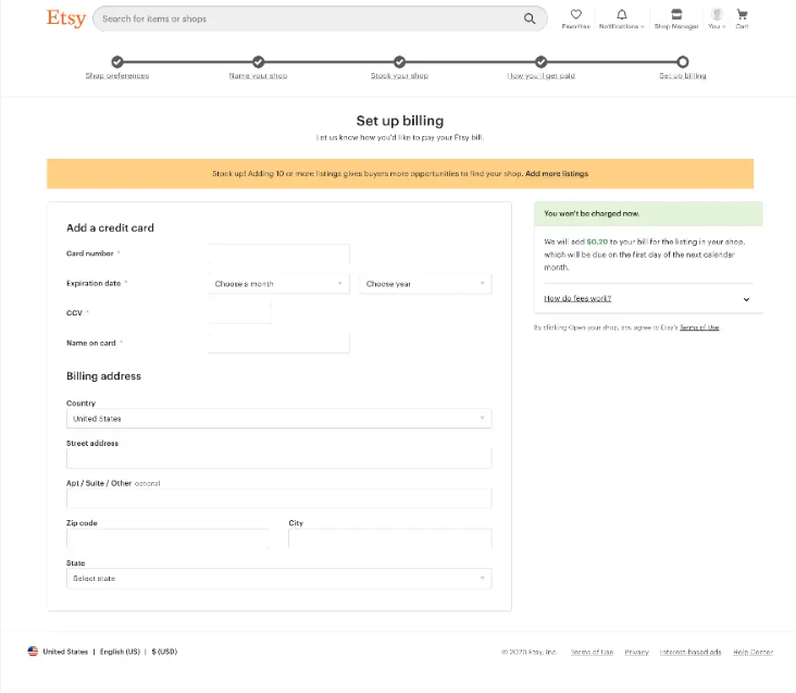 Etsy开店需要什么资料(Etsy开店流程图文教程)