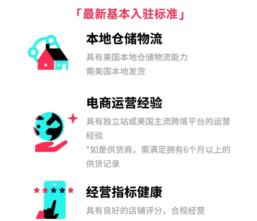 TikTok Shop美区跨境店(POP)入驻要求