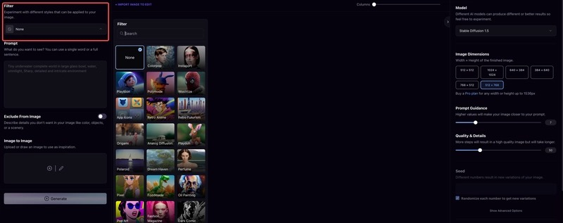 Playground AI-在线AI图像生成工具