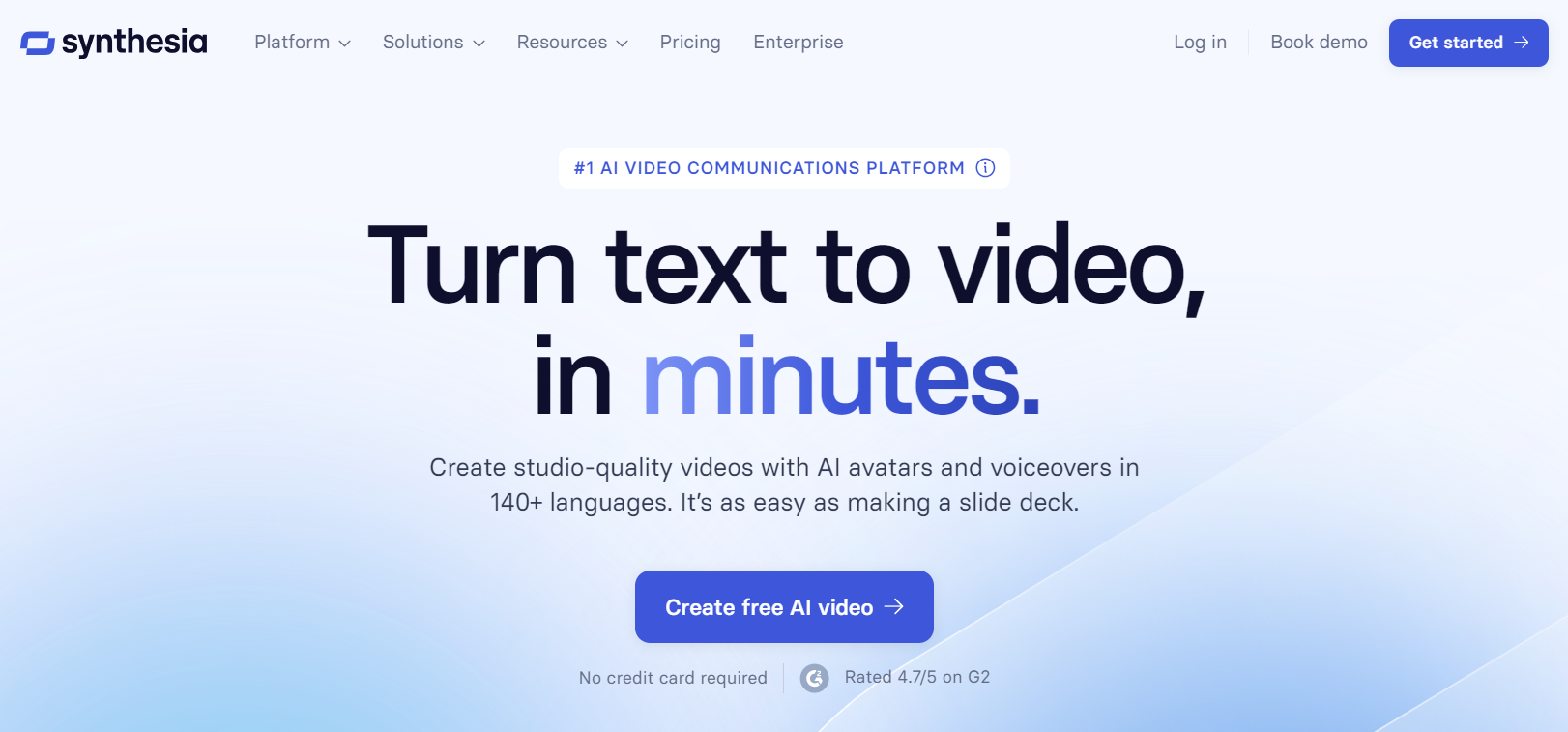 Synthesia-AI视频生成工具