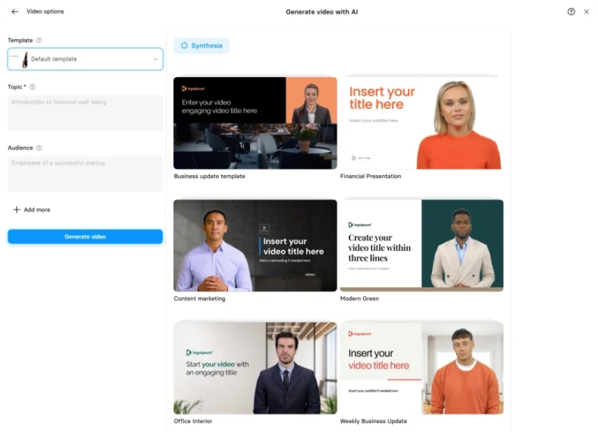 Synthesia-AI视频生成工具