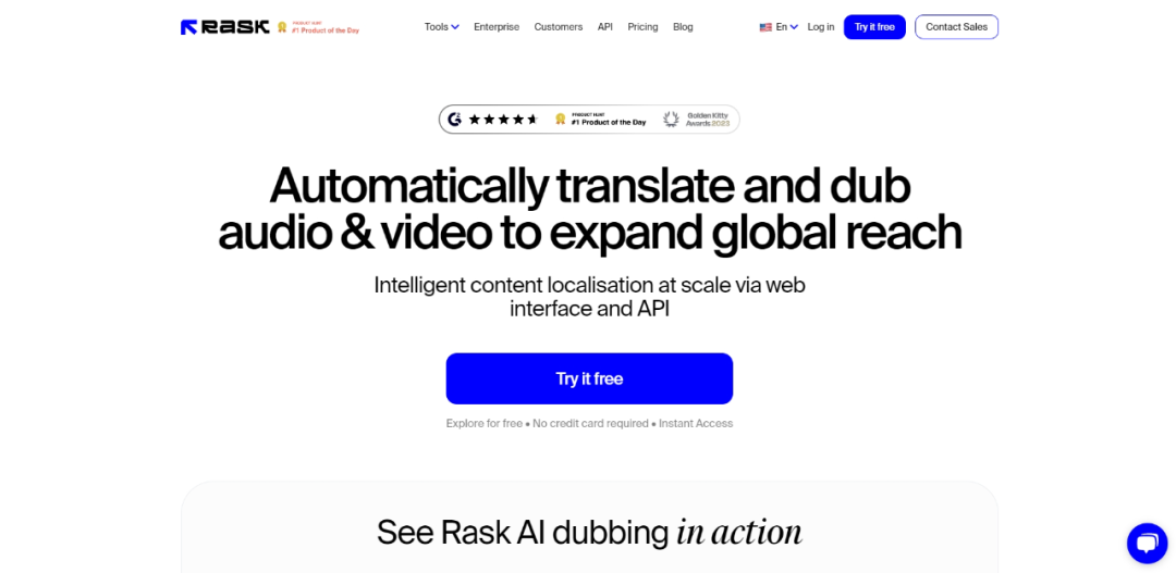 Rask AI-视频翻译配音工具