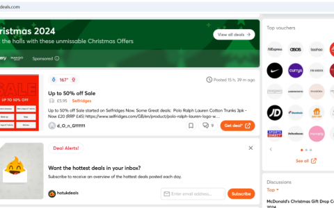 HotUKDeals-英国折扣促销网站