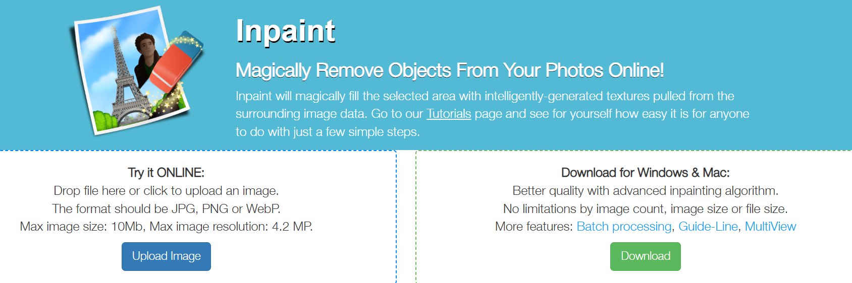 Inpaint-在线图片去水印工具