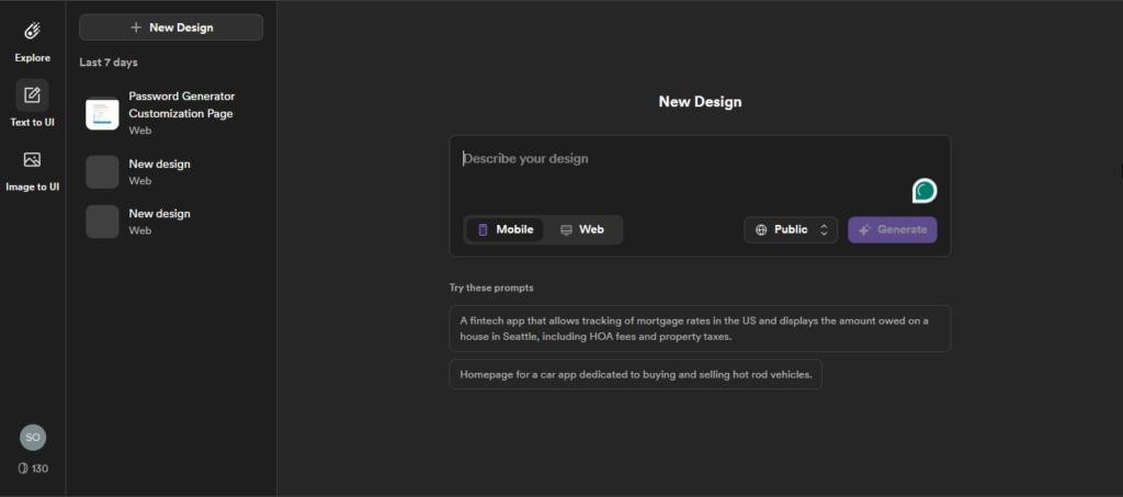 Galileo AI-UI界面设计生成工具