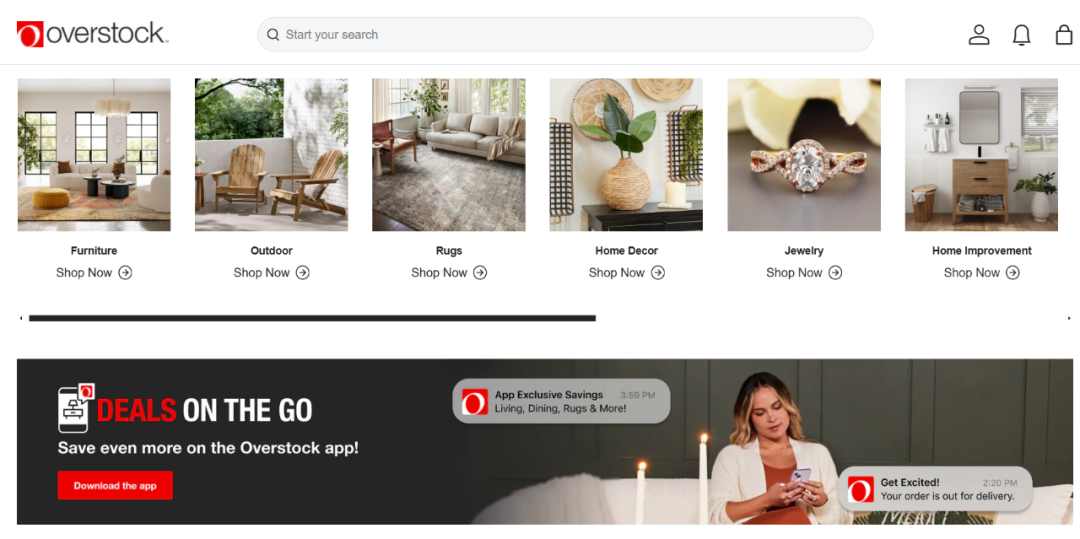 Overstock-欧美第二大家居电商平台