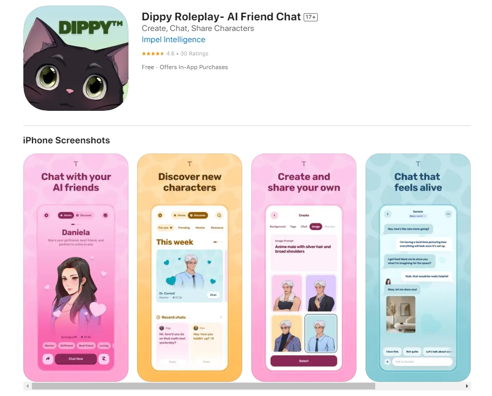 Dippy AI-虚拟角色聊天机器人