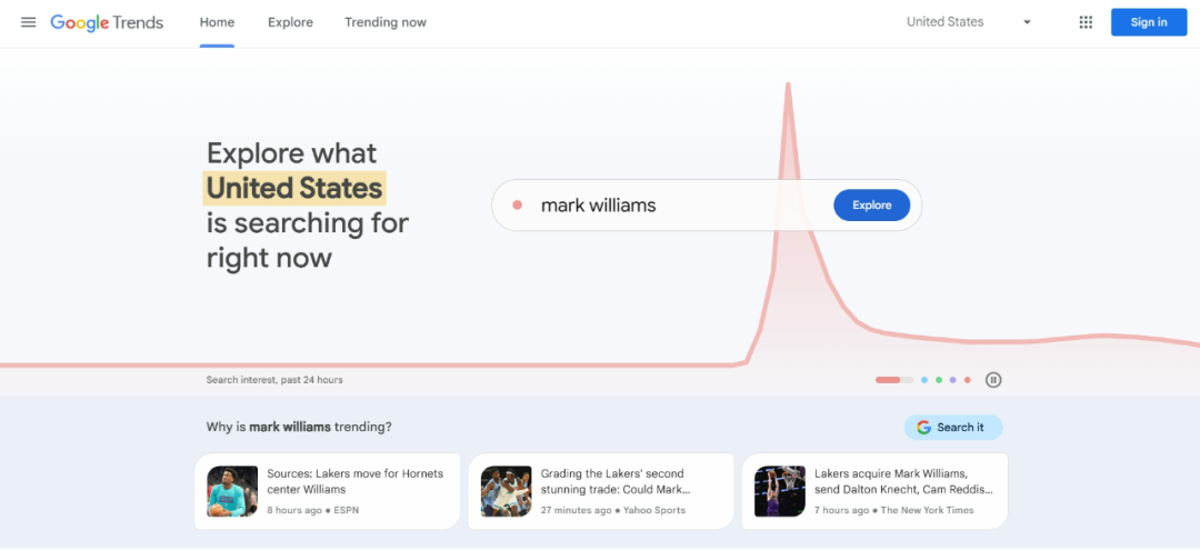 Google Trends-谷歌搜索趋势数据分析工具