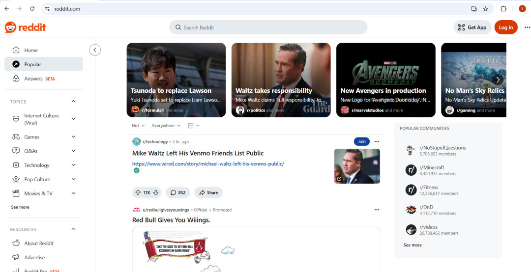 Reddit网页版登录入口(Reddit官网怎么进入)