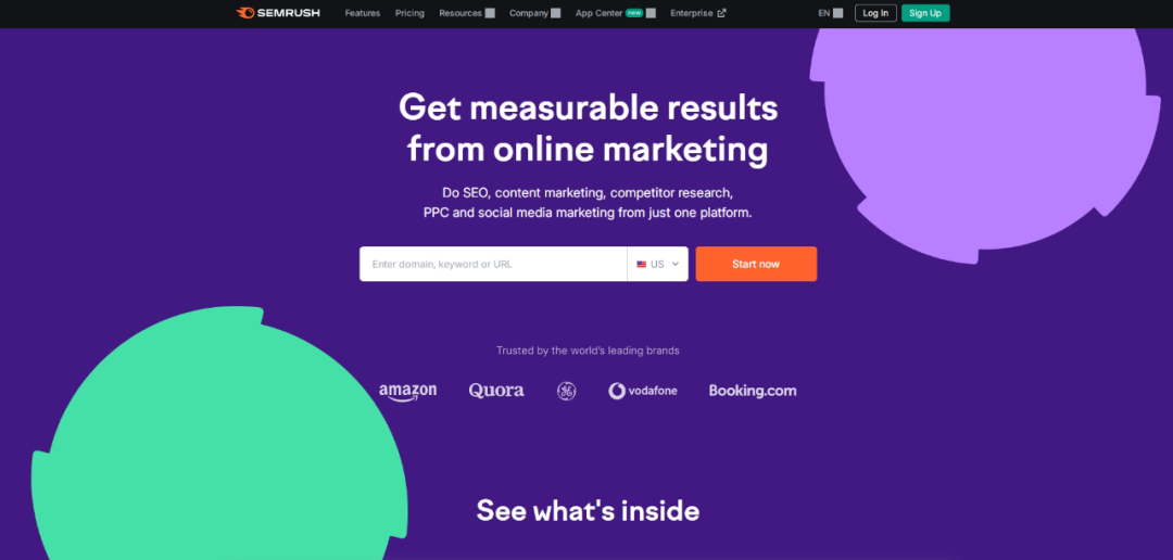 SEMrush官网入口(SEMrush网站分析工具功能)