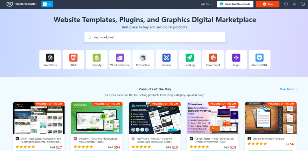 Template Monster-网页模板主题平台