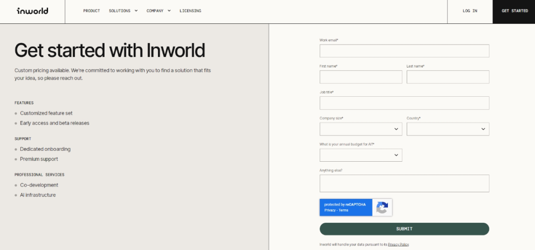 ‌‌Inworld AI-人工智能虚拟角色开发平台