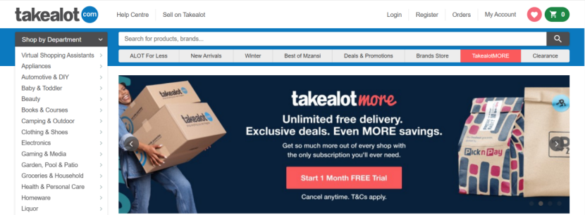 Takealot-南非跨境电商平台