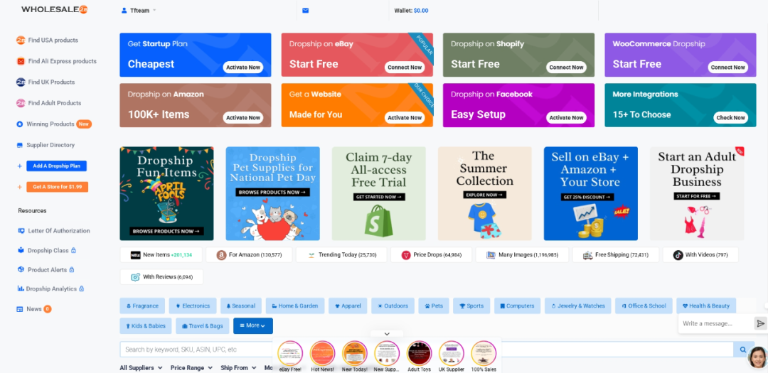 Wholesale2B一件代发平台