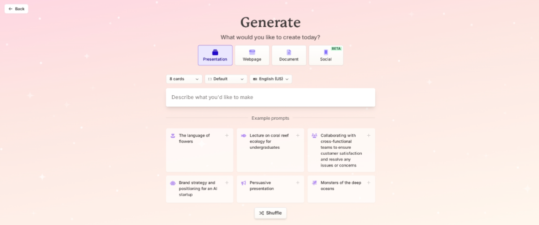 Gamma AI-智能AI生成PPT平台工具