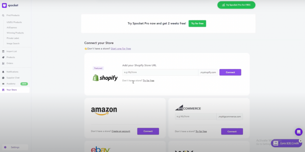 Spocket-跨境电商一件代发平台