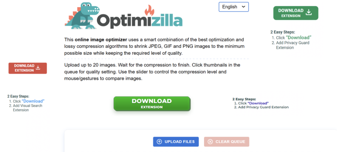Optimizilla-批量图片压缩工具