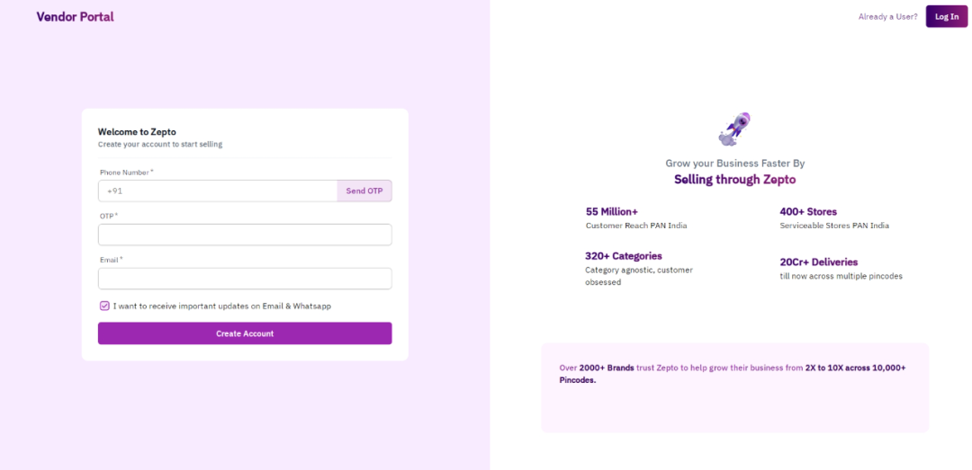 Zepto-印度电商平台