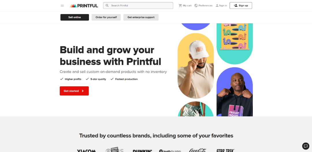 Printful-电商POD一件代发平台