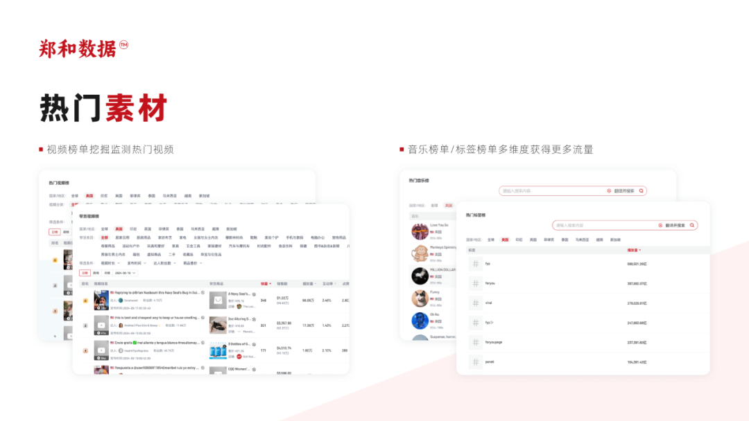 郑和数据-TikTok数据分析工具
